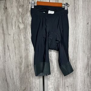 Casttelli Womens Bike Shorts Padded Black Kiss Air Logo Cycling Size Large